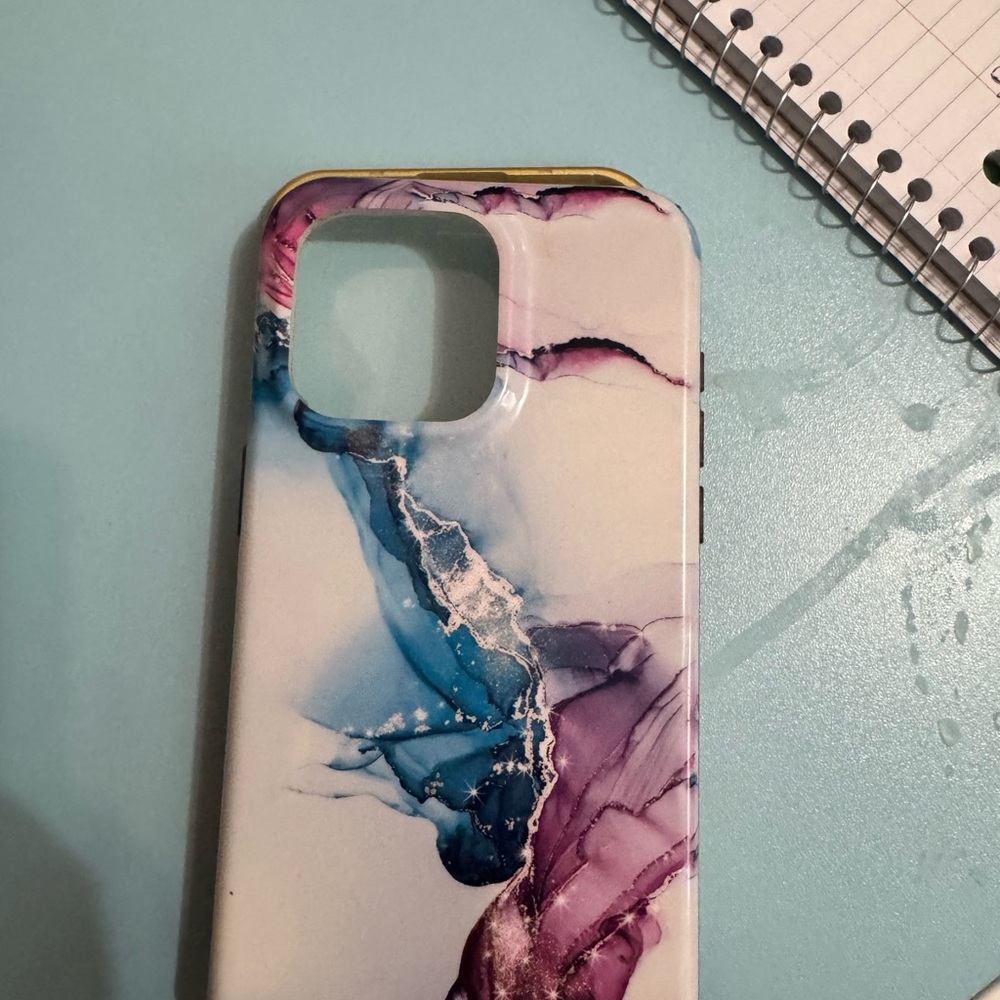 Gold and Clear Phone Case